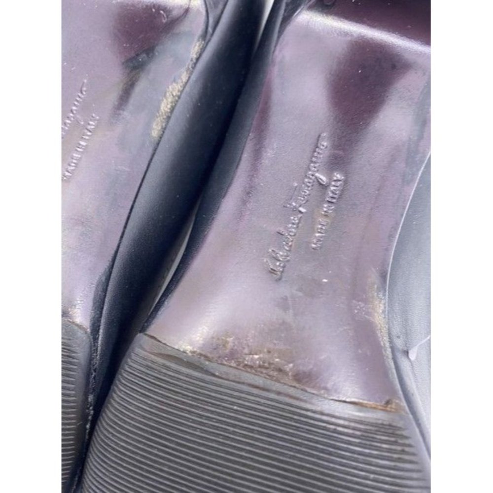 Salvatore Ferragamo Black Light Insignia Pumps Size Us - Picture 9 of 10